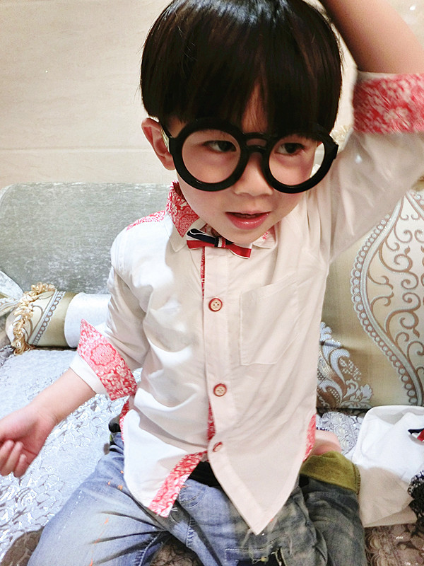 Chemise garcon à manche longue - Ref 2078041 Image 10