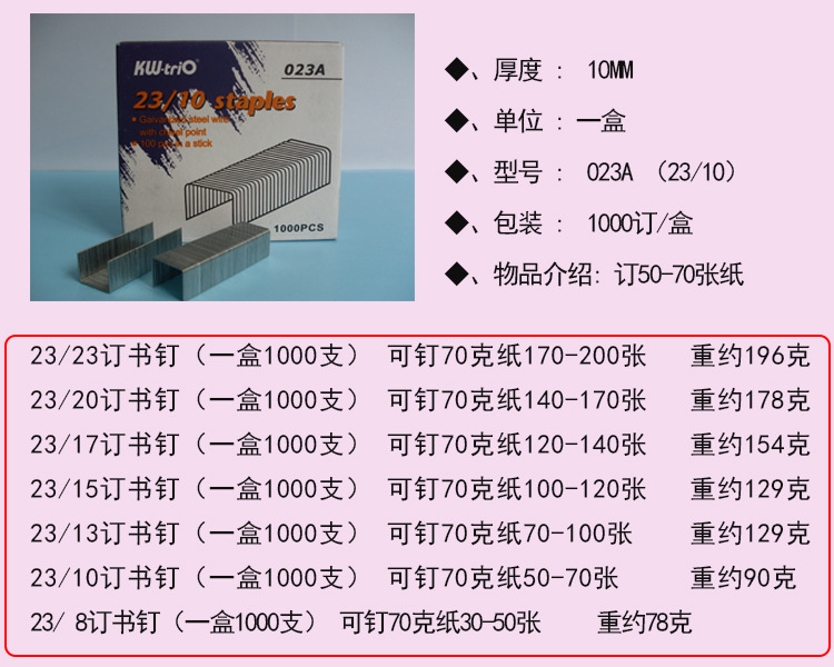 KW書釘