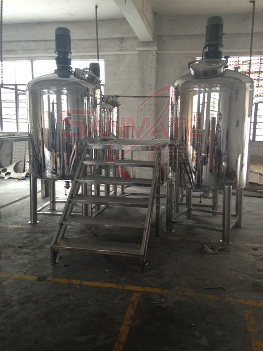 储存混合设备 食品设备储存罐 化工液体搅拌储存罐