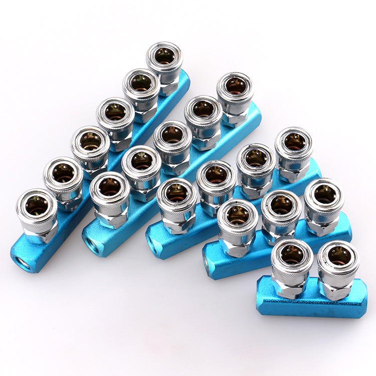 二三四五六位直式气管接头 气动接头快插接口23456直通气管分接头