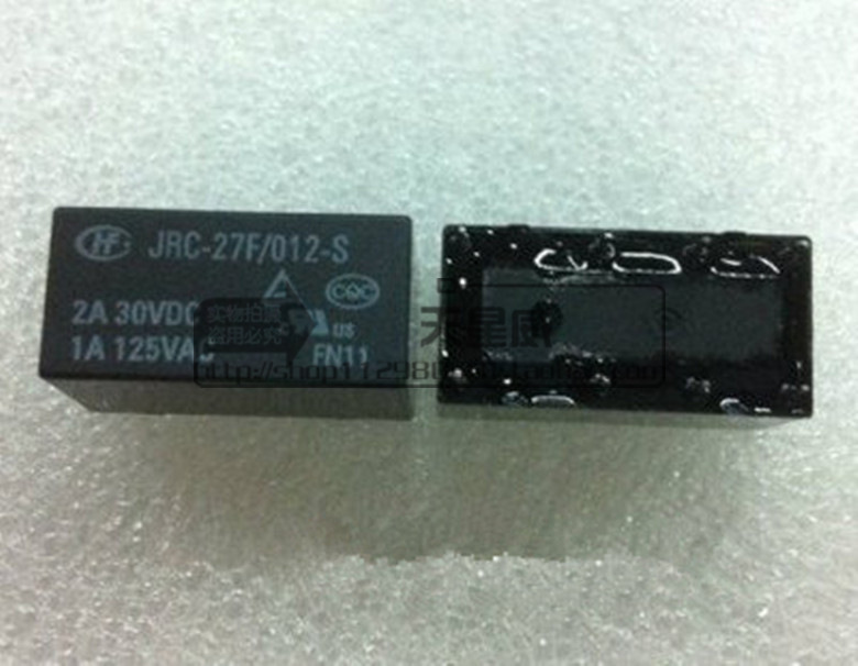 宏发二手继电器HF JRC-27F 12v      8脚 量多可询