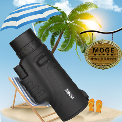 品牌直销MOGE 10x42新款微光夜视单筒望远镜 高倍高清非红外1000|ms