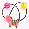 Woven children's pony handmade, hair accessory, Korean style, South Korea, new collection