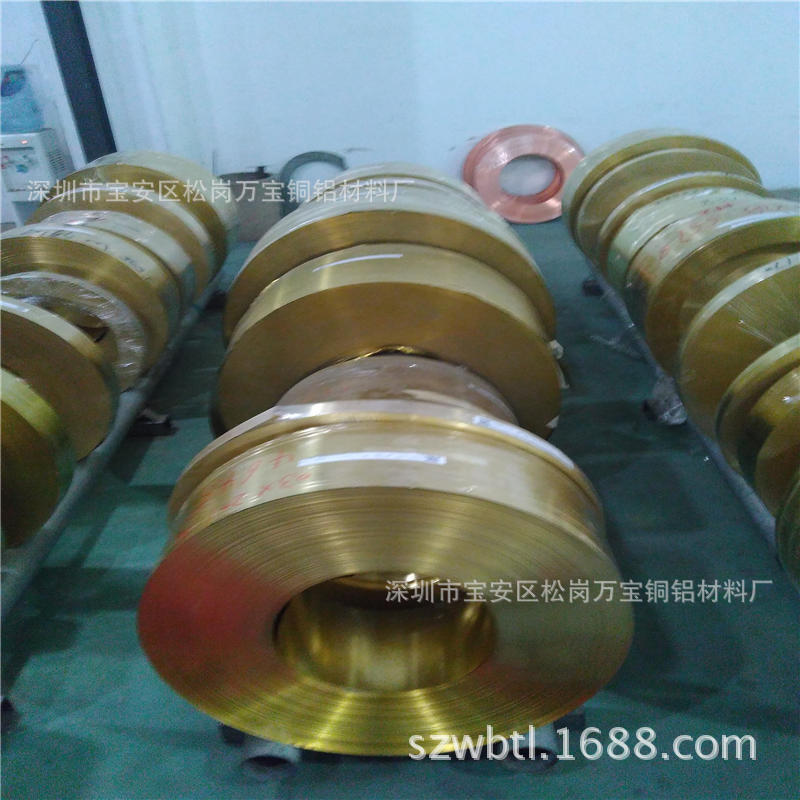 H65全软黄铜卷带 C2600黄铜带冲压用 上海0.05 0.1黄铜箔h65价格