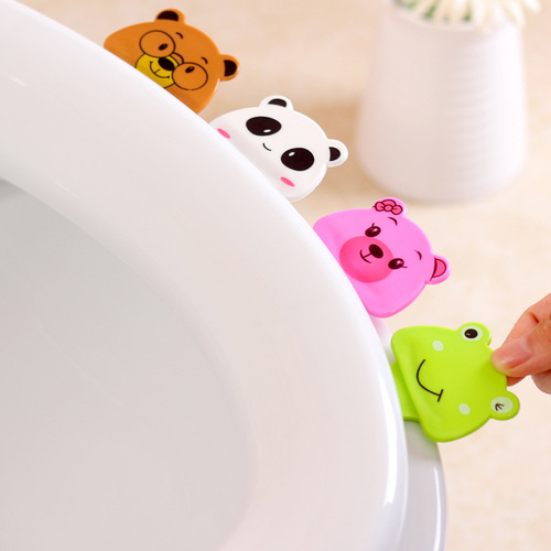 Creative cute cartoon toilet lid lifter Convenient toilet handle lid lifter flipper lid lifter