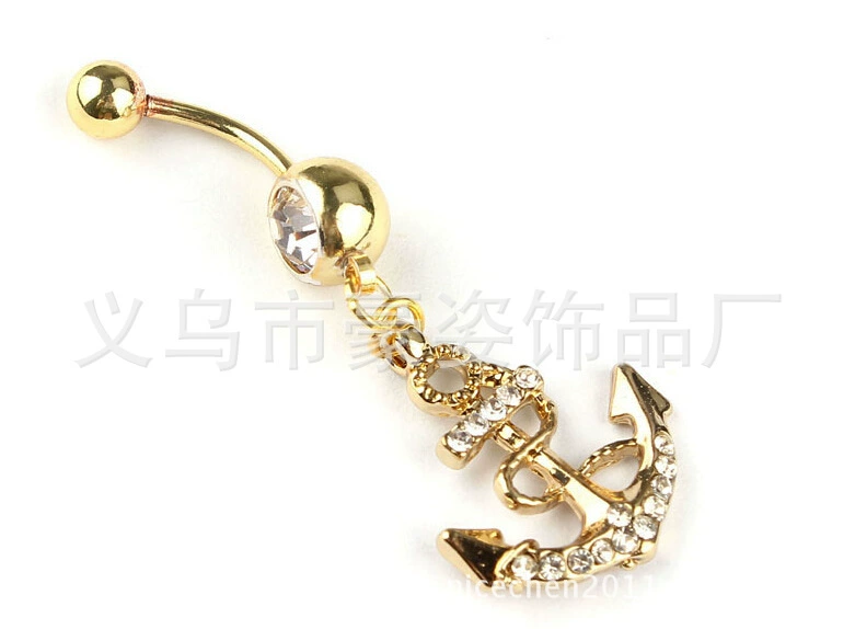Physiological belly button piercing, (Physicals), European style, direct factory sales