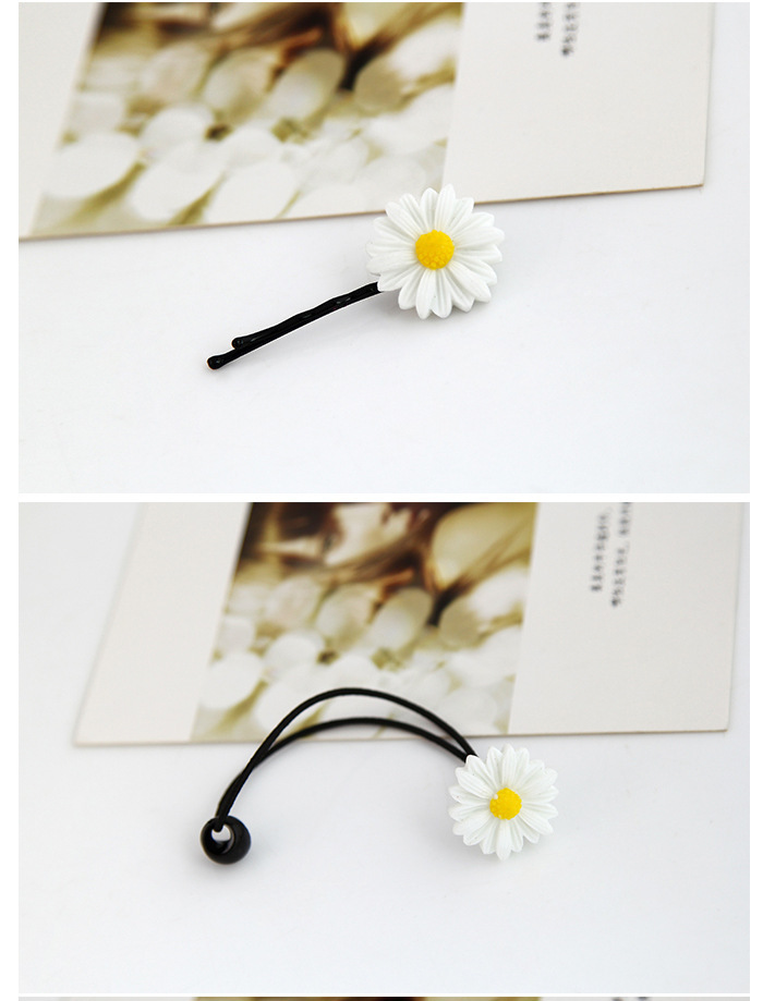 Fashion Daisy Flower Hairpin Korean New Style Hair Accessories Wholesale Hair Rope display picture 3