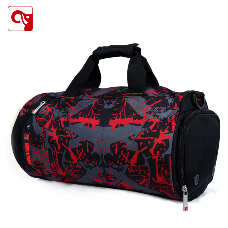 好象健身包男女单肩斜跨运动包手提短途旅行包迷彩包户外运动定制|ru