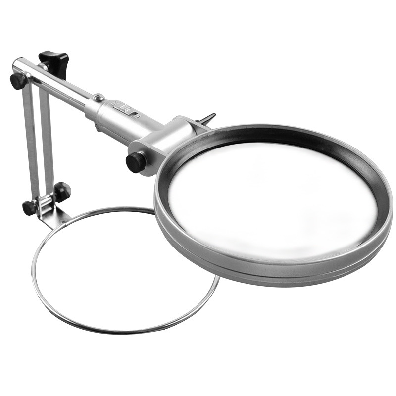 厂家直销MG3B-1高清2倍可折叠阅读式放大镜手持台式两用放大镜