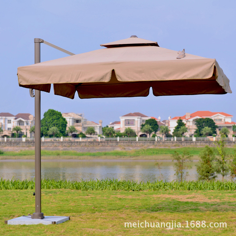Outdoor Parasol Garden Umbrella Terrace Balcony Outdoor Stall Large Sun Umbrella Villa Garden Outdoor Roman Umbrella