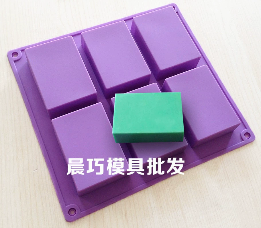 Силиконовая ручная мыло, rectangular soap mold, 8×5.5×2.5см