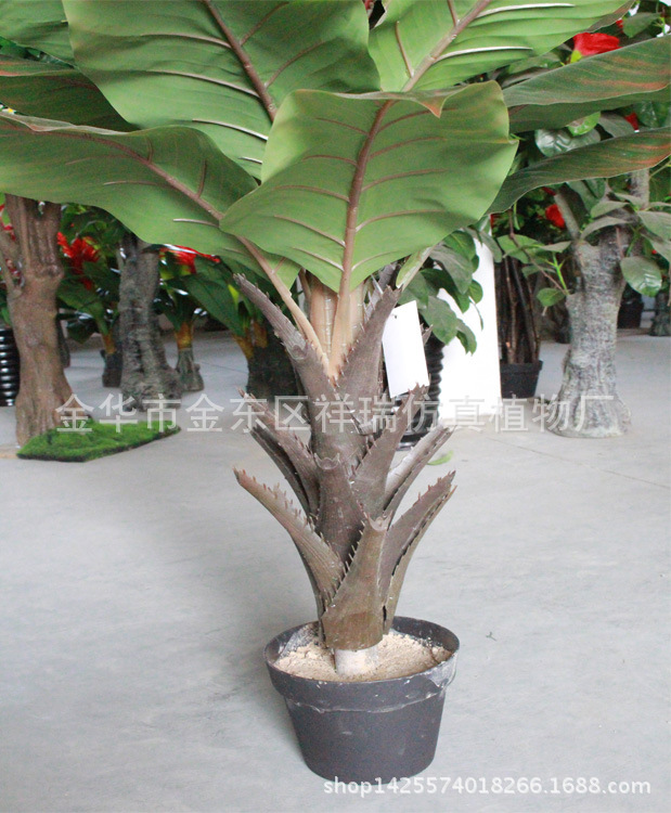 XRS-093单杆美人蕉叶树秋色树杆