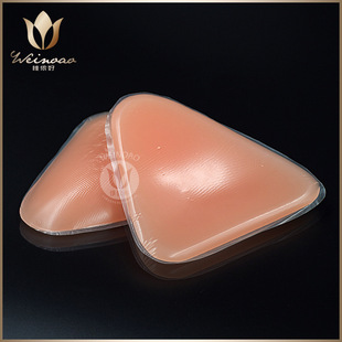 新款三角硅胶胸垫 文胸隐形垫内衣插片聚拢上托平胸福音厂家直销