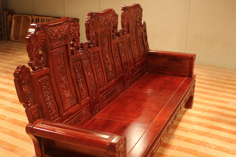 新款古典仿古沙发 客厅实木沙发 单人三人组合沙发 香樟木沙发