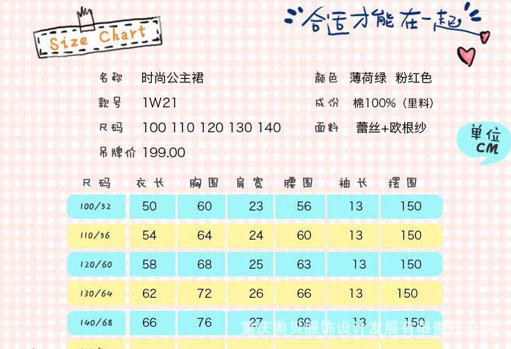 size chart1521