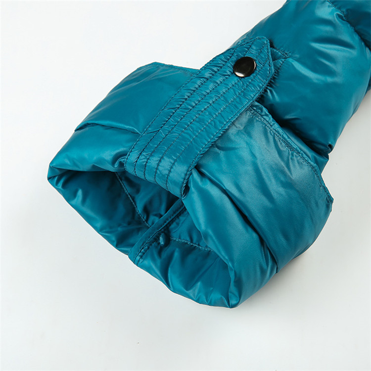Women's Clothing Down jacket for women, winter style, fashionable white duck down, A line, large size, light, warm, high necked down jacket_voghion.com