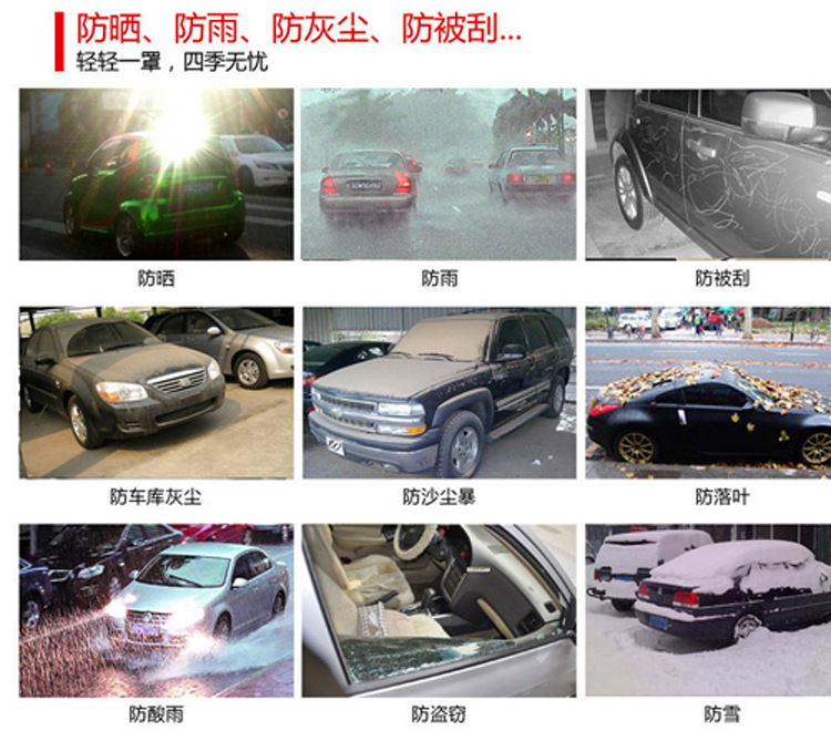 车衣的各种防护
