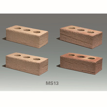 MS24陶土砖抗压外墙陶土烧结砖小区别墅多孔砌墙砖轻质建筑外墙砖
