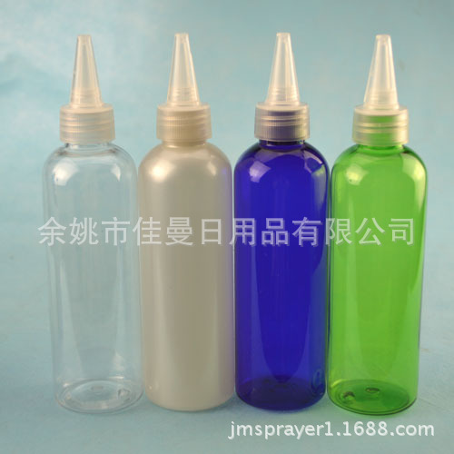 200ml 尖嘴盖瓶 点油瓶  塑料瓶 电发水盖瓶