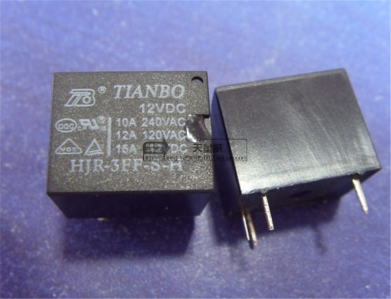 原装TIANBO天波功率继电器HJR-3FF-S-Z 12VDC 12V/5脚/一组环保