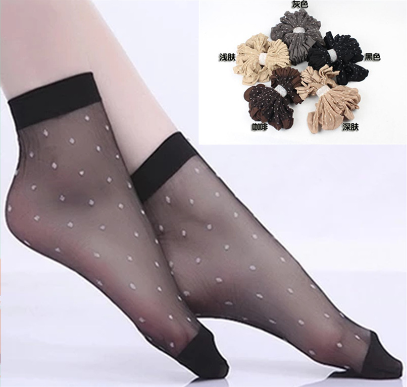 Spring and summer ultrathin Silk stockings transparent Point crystal Socks ventilation invisible Gypsophila Spread socks Manufactor wholesale