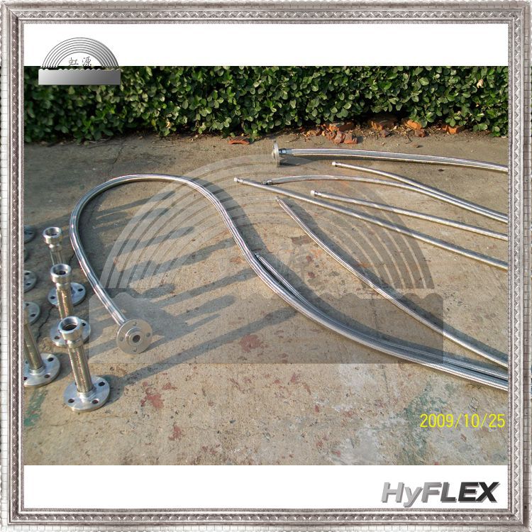 不锈钢波纹管金属软管 活动螺母螺纹连接 DN40 DN50 平接头