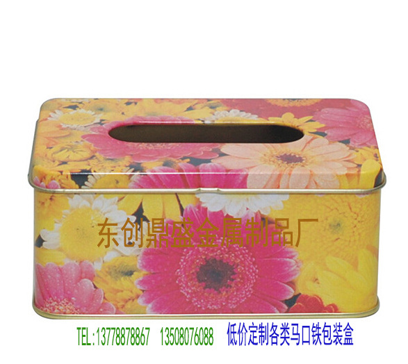 马口铁纸巾盒 饼干盒 食品包装盒四川云南贵州重庆厂家定做礼品盒