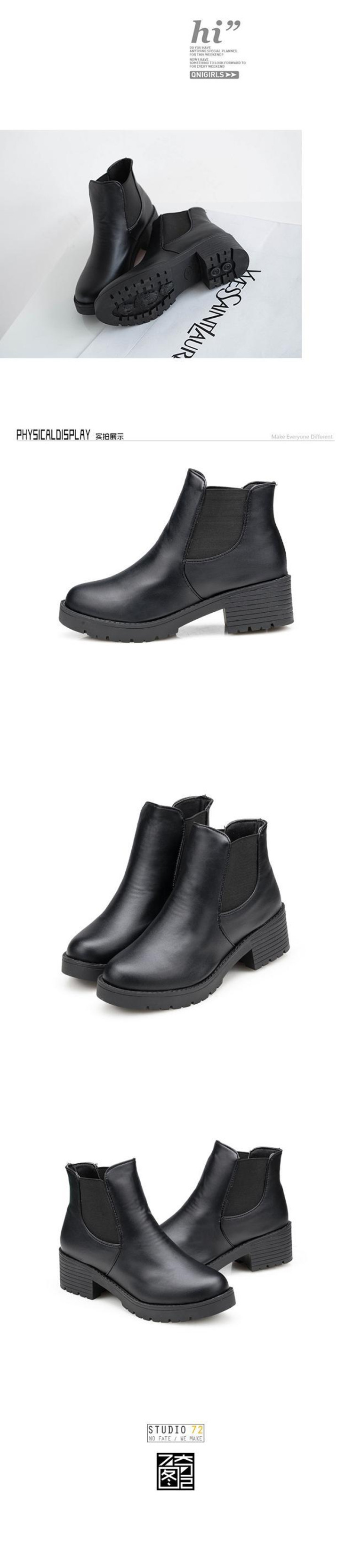 Bottes femme en PU artificiel - Ref 3355113 Image 8
