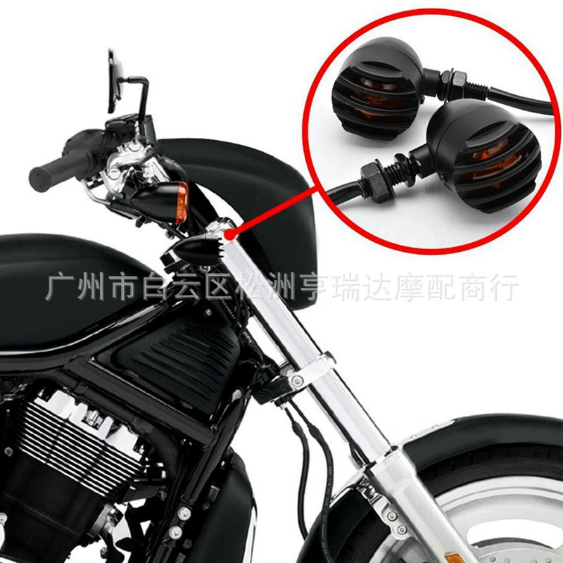 Черный Ретро модифицированный гарем автомобильный забор поворотник задний фонарь ретро мотоцикл модифицированный поворотник синий трехповоротный свет