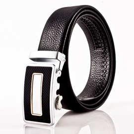 皮带 男士 自动扣整张头层牛皮腰带 厂家直销男士真皮皮带休闲