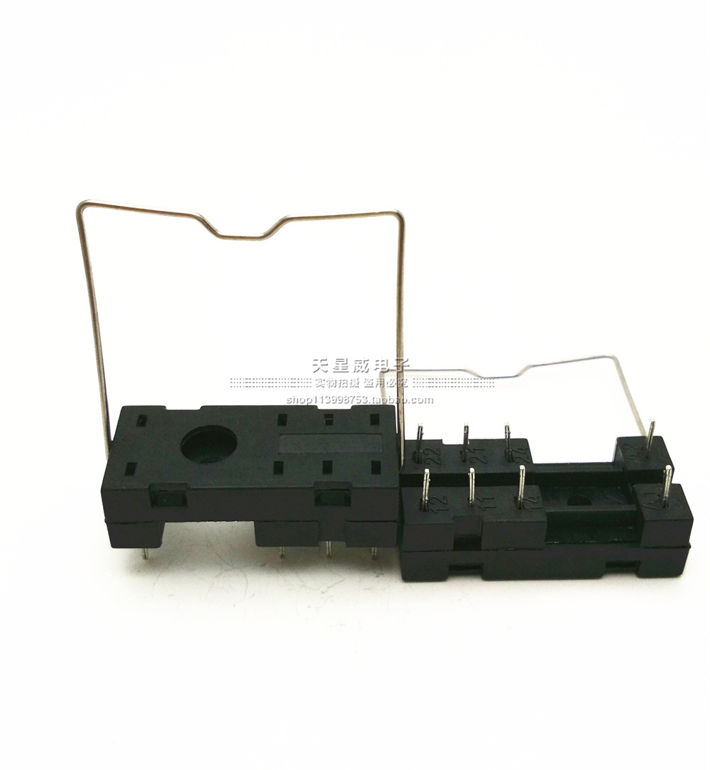矮挂钩继电器插座5脚14F-1Z-A1 配JQX-115F JQX-14F G2R-1-1-24V