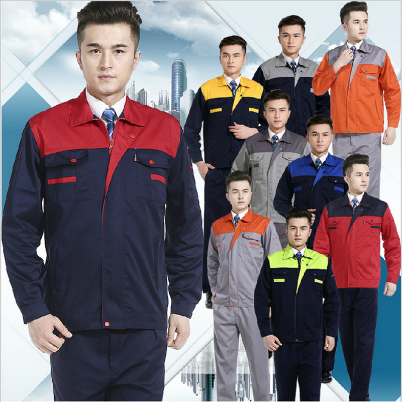 Source Wholesale Spring and Autumn Labor Protection Work Clothes for Men and Women Long-Sleeved Work Clothes Factory Work Clothes Factory Clothes Labor Protection Clothes