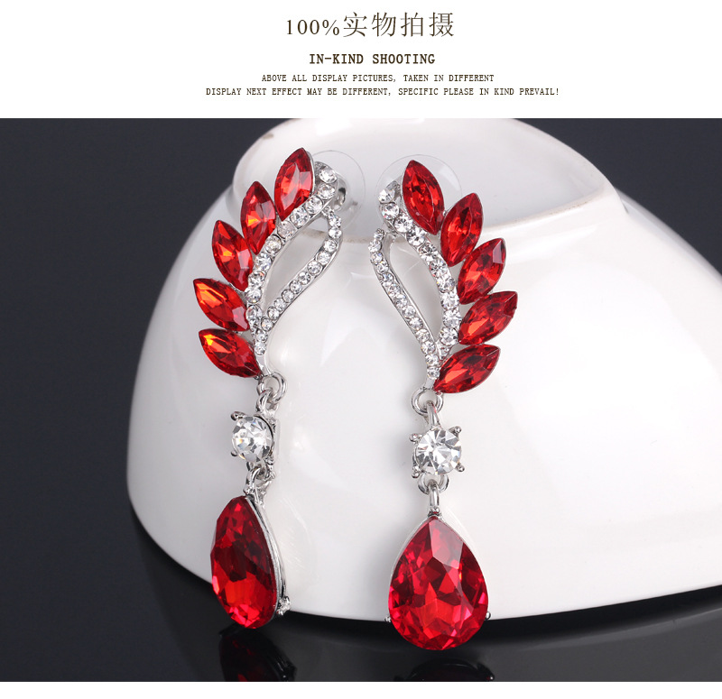 Fashion Crystal Earrings Fashion Jewelry Earrings Wholesale display picture 6