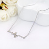 Necklace, chain for key bag , accessory, silver 925 sample, 925 sample silver