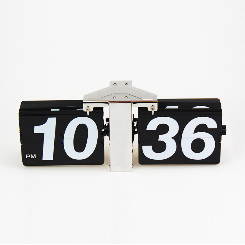 妙刻大翻页挂钟客厅壁挂时钟经典翻页计时器照片DIY定制个性钟|ms