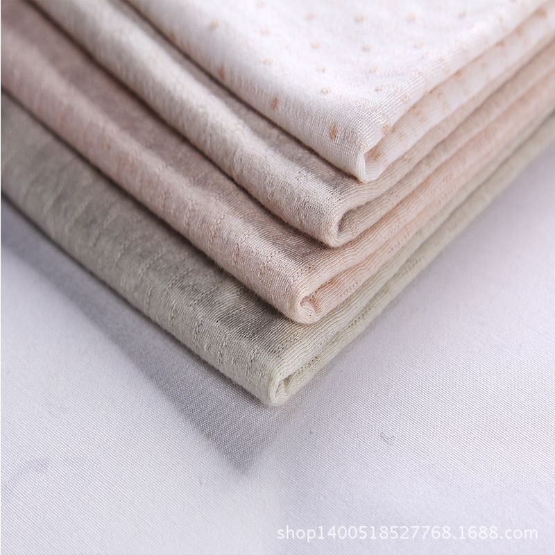 定 制婴儿彩棉网眼布 柔和提花婴童面料 加工童装针织全棉面料