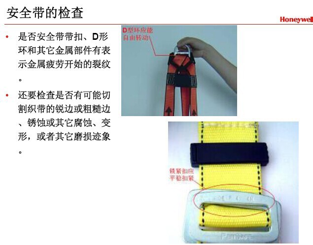 霍尼韦尔1011890A Titan安全带标准型全身式安全带，带背部D型环