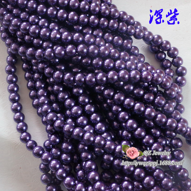 3-16mm glass imitation pearl straight-hole glass beads, new type of glass imitation pearl loose beads DIY jewelry accessories detail image 15