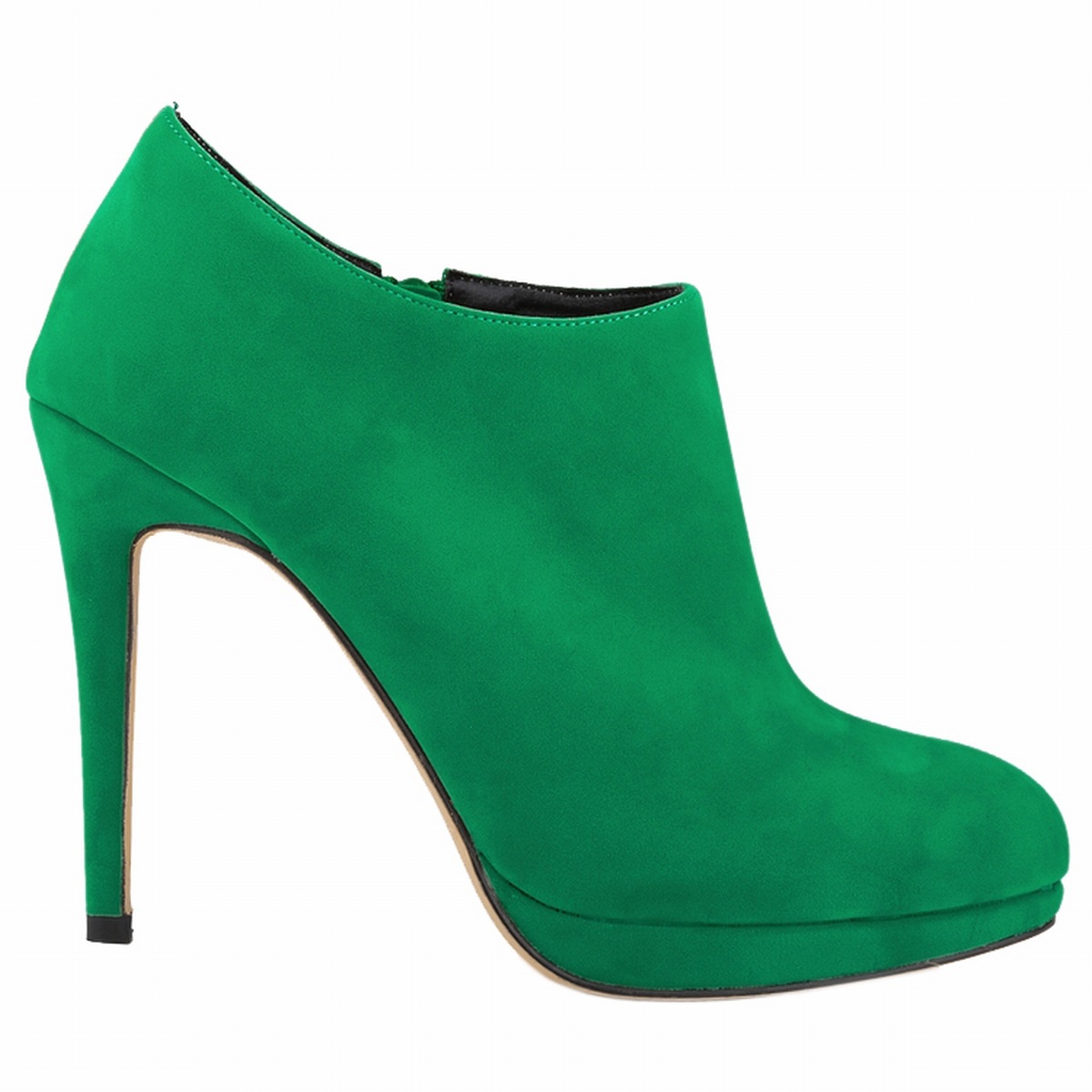 806H-1 new autumn and winter fashionable round head high heeled flannelette women shoes