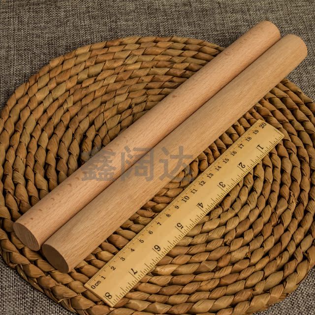 Bánh bao gỗ sồi với một pin cán ép bánh bao pin mặt dính lăn dính đồ nướng Thớt cán pin
