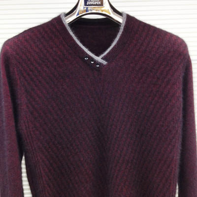 On behalf of men's wear Winter clothes new pattern thickening keep warm Mink cashmere Base coat man Solid Cashmere sweater