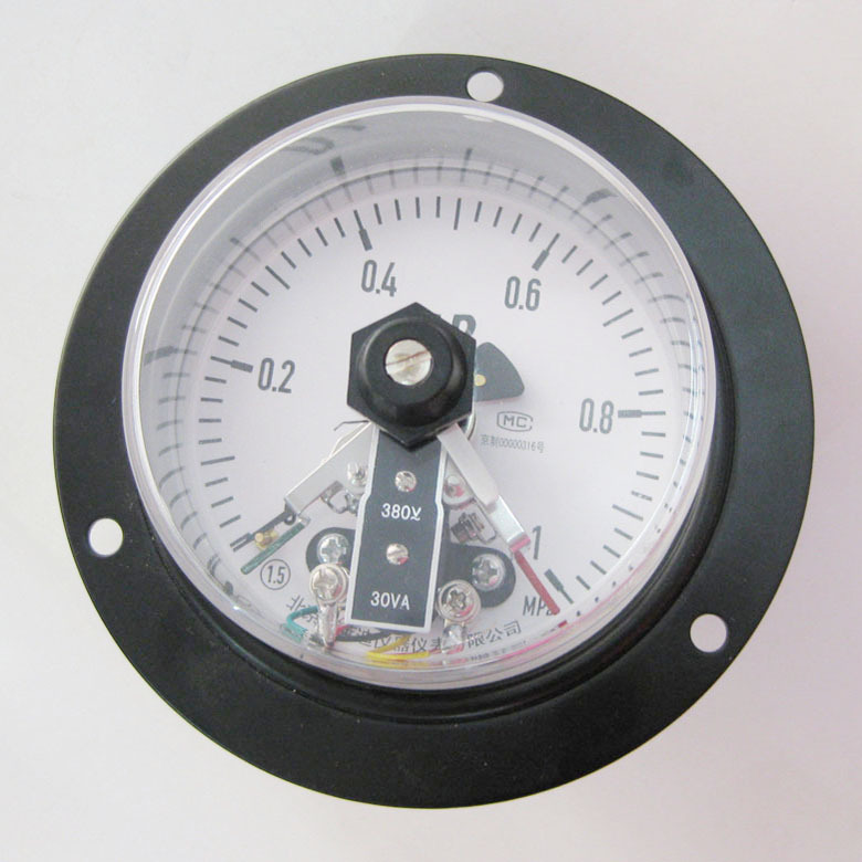 磁助电接点压力表  轴向带前边 YXC100ZT   现货供应