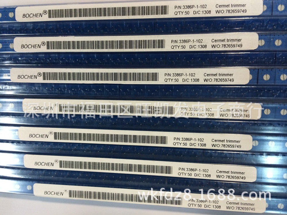 精密微调电位器3386P-1-102 1K欧 可调电阻 原装正品 厂家直销