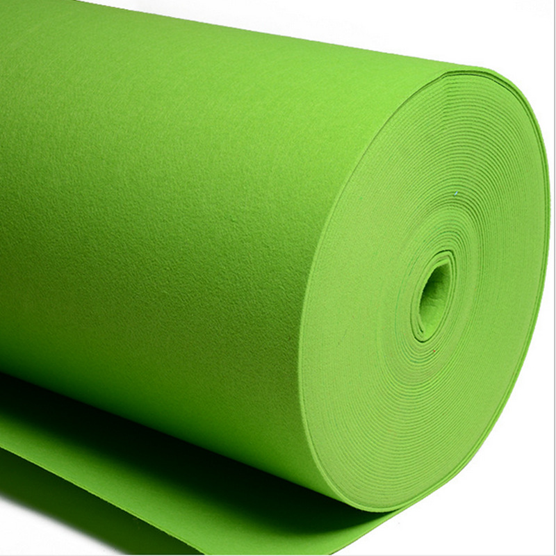 定制彩色背胶毛毡布 不织布 隔音毛毡 聚酯毛毯 针刺无纺布|ms