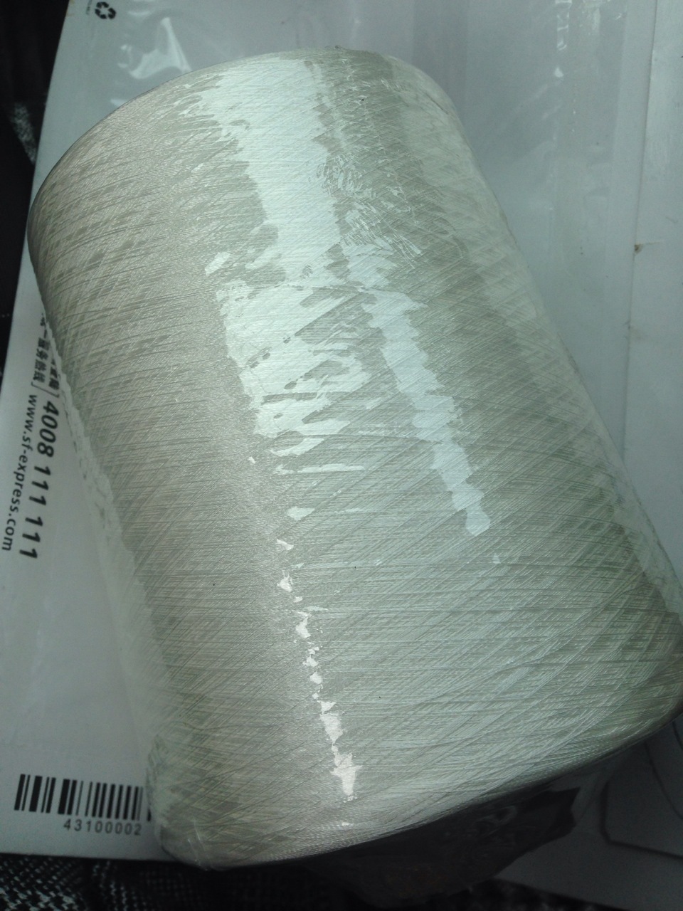 切片纺本白绞线  规格150/2股   粘度380T   等级  优等