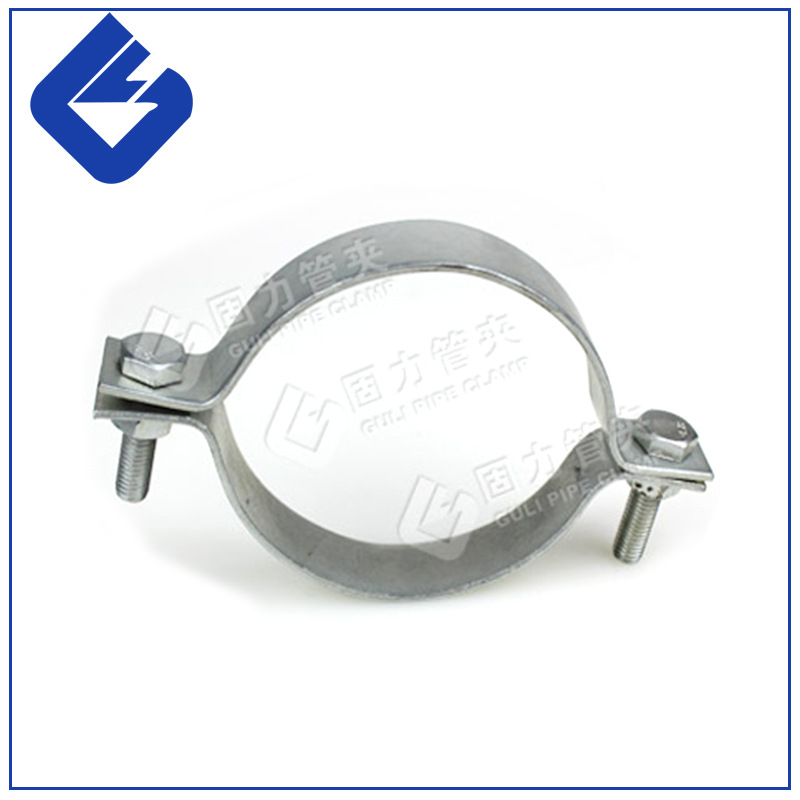 【固力品牌供应商】GJF1碳钢双螺栓扁钢管夹