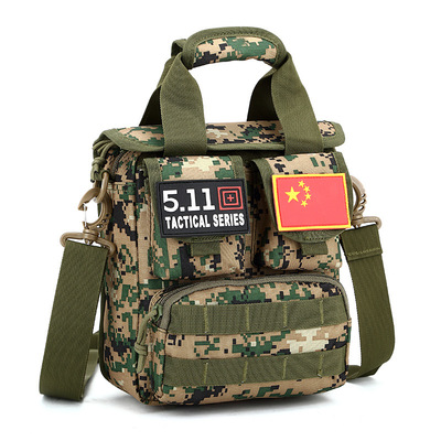 跨境專供戰術迷彩包 戶外單肩斜跨背包 軍迷特種手提包 攻擊包