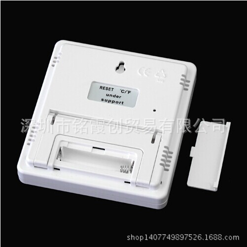 HTC-1高精度室内温度计电子 大屏幕家用温度表 闹钟温度表