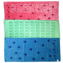 25*50cm 印花磨毛纬编 超细纤维童巾 400gsm