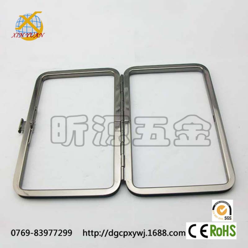 厂家直销 手袋配件口架 四方钱包框夹 手机包五金框定制